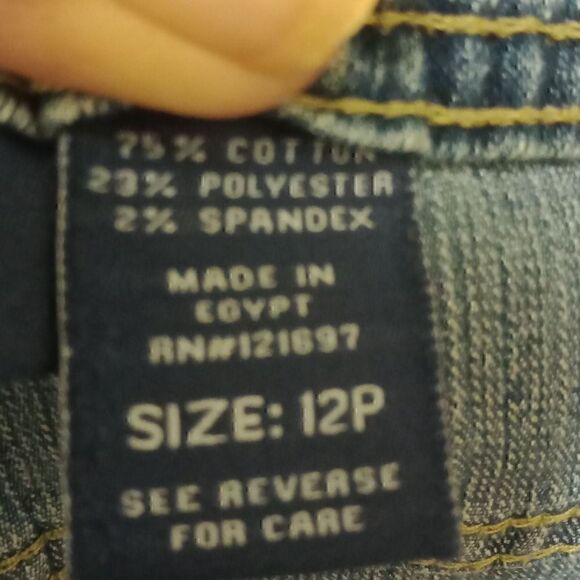 Bill Blass  Blue Jeans size 12P Stretch - Picture 6 of 7